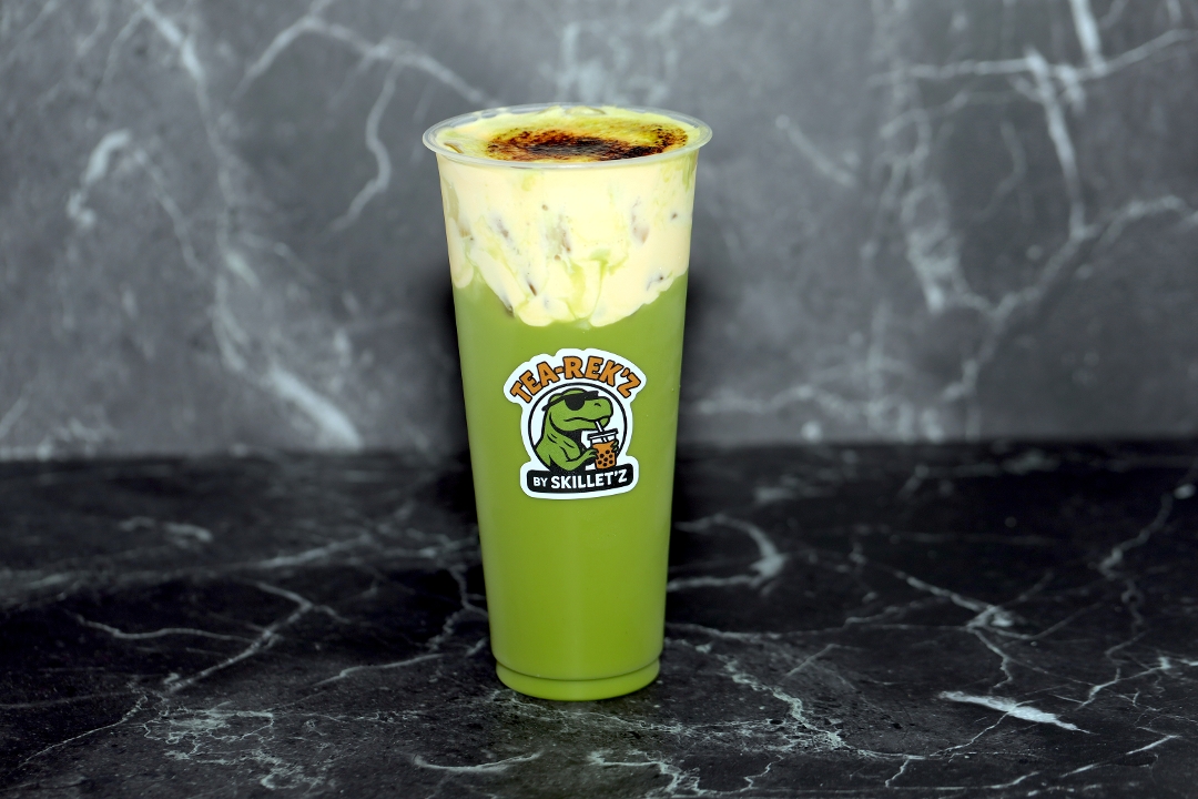 Photo of Crรจme Brรปlรฉe Matcha Milk Tea