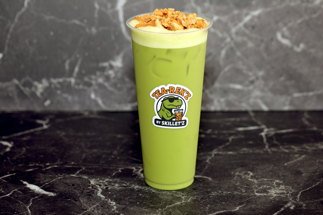 Photo of Dalgona (Honeycomb Toffee) Matcha Milk Tea