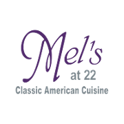This is the restaurant logo for Mel&rsquo;s at 22