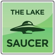 This is the restaurant logo for Flying Saucer