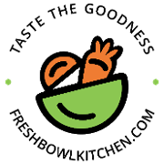 This is the restaurant logo for Fresh Bowl Kitchen