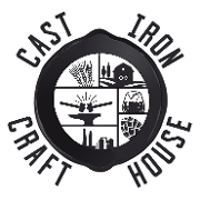 This is the restaurant logo for Cast Iron Craft House