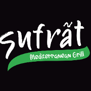 This is the restaurant logo for Sufrat Mediterranean Grill