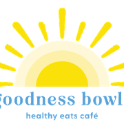 This is the restaurant logo for Goodness Bowls