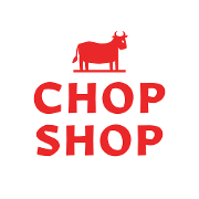 This is the restaurant logo for Chop Shop Butchery - Asheville