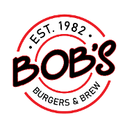 This is the restaurant logo for Bob's Burgers & Brew - East Wenatchee