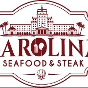 This is the restaurant logo for Carolina Seafood & Steak