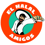This is the restaurant logo for El Halal Amigos
