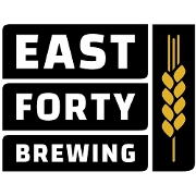 This is the restaurant logo for East Forty Brewing