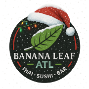 This is the restaurant logo for Banana Leaf ATL Thai  I  Sushi  I  Bar
