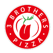 This is the restaurant logo for 3 Brothers Pizza of RVC