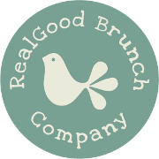 This is the restaurant logo for RealGood Brunch Co
