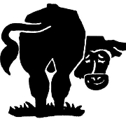This is the restaurant logo for The Black Steer