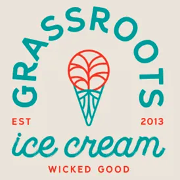 This is the restaurant logo for Grassroots Ice Cream and Street Food