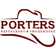 This is the restaurant logo for Porters Restaurant & Smokehouse