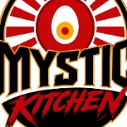 This is the restaurant logo for Mystic Ramen