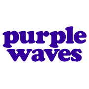 This is the restaurant logo for Purple Waves