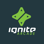 This is the restaurant logo for Ignite Arcade