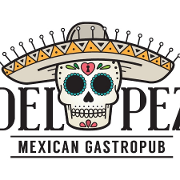 This is the restaurant logo for Del Pez Mexican Gastropub