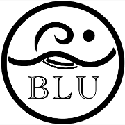 This is the restaurant logo for BLU Seafood