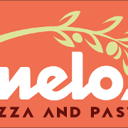 This is the restaurant logo for Melo's Pizza and Pasta, Livermore