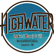 This is the restaurant logo for HighWater Bar & Grill