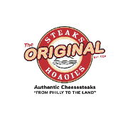 This is the restaurant logo for The Original Steaks and Hoagies 