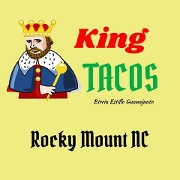 This is the restaurant logo for King Tacos #1