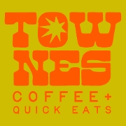 This is the restaurant logo for Townes Coffee + Quick Eats