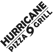 This is the restaurant logo for Hurricane Pizza Grill
