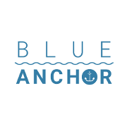 This is the restaurant logo for Blue Anchor