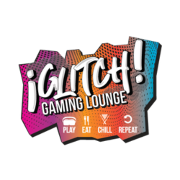 This is the restaurant logo for Glitch Gaming Lounge