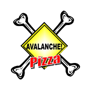 This is the restaurant logo for Avalanche Pizza