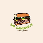 This is the restaurant logo for Mr. Sandwich