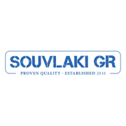 This is the restaurant logo for Souvlaki GR- Boynton