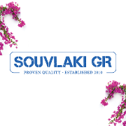 This is the restaurant logo for Souvlaki GR- Boynton