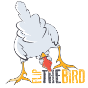 This is the restaurant logo for Flip The Bird