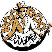 This is the restaurant logo for Voodoo Doughnut