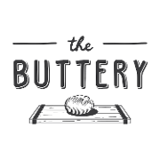 This is the restaurant logo for The Buttery