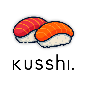 This is the restaurant logo for Kusshi - Pike and Rose