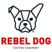 This is the restaurant logo for Rebel Dog Coffee Co.