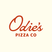 This is the restaurant logo for Odie's Pizza Co