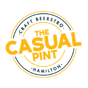 This is the restaurant logo for The Casual Pint of Hamilton