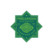This is the restaurant logo for Precarious Beer Hall