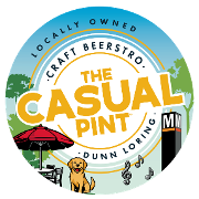 This is the restaurant logo for The Casual Pint of Dunn Loring