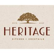 This is the restaurant logo for Heritage Kitchen + Cocktails