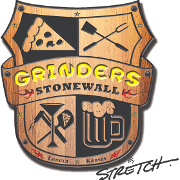 This is the restaurant logo for Grinders Stonewall