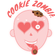 This is the restaurant logo for COOKIE ZOMBIE