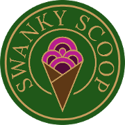 This is the restaurant logo for Swanky Scoop