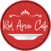 This is the restaurant logo for Miss Molly's Catering and Red Apron Cafe